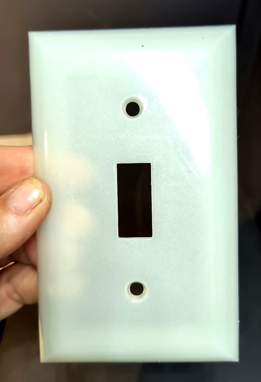 1747. Florescent Light Switch Cover Standard Size Single Switch